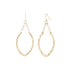 Gold Dangle with Faceted Beads Earrings